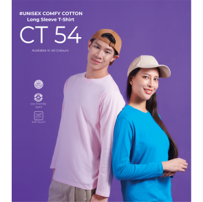 CT54 100% Cotton Round Neck Tshirts (Long Sleeve)