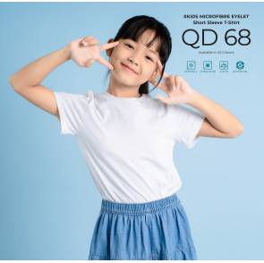 QD68 100% Drifit Round Neck Tshirts (Kids)